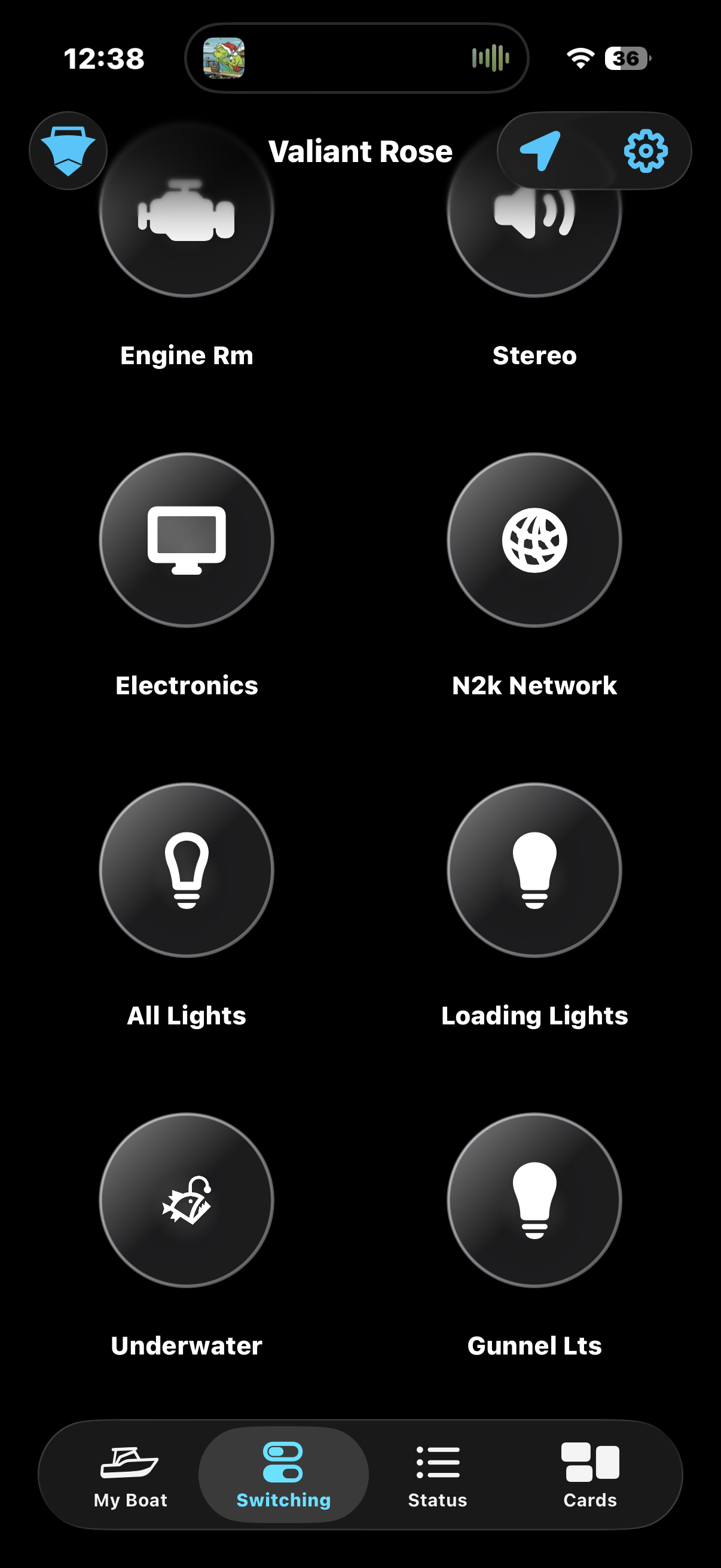 HelmOne digital switching controls